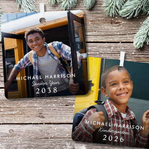 Kindergarten to Senior Year Photo Metal Tree Decoration
