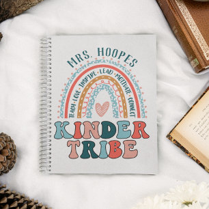 Kindergarten Tribe Personalised Gift Rainbow Notebook