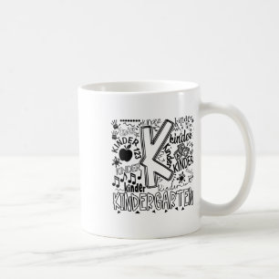 Kindergarten Typography Ck To School Gift Coffee Mug