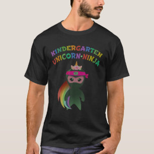 KINDERGARTEN UNICORN NINJA Girl Kids Teacher Ready T-Shirt