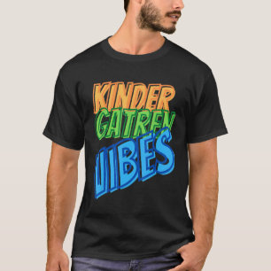 Kindergarten Vibes Back To School Retro Vintage Te T-Shirt