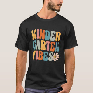 Kindergarten Vibes Cute Retro Back to School Boy T-Shirt