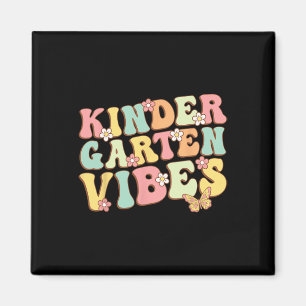 Kindergarten Vibes Hello Kindergarten Teacher Kids Magnet