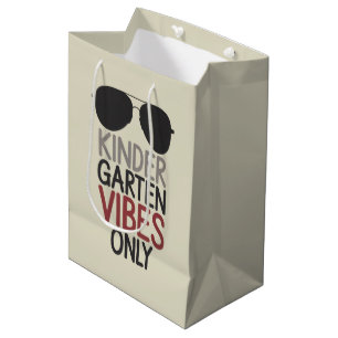 Kindergarten Vibes Only Back to School  Medium Gift Bag