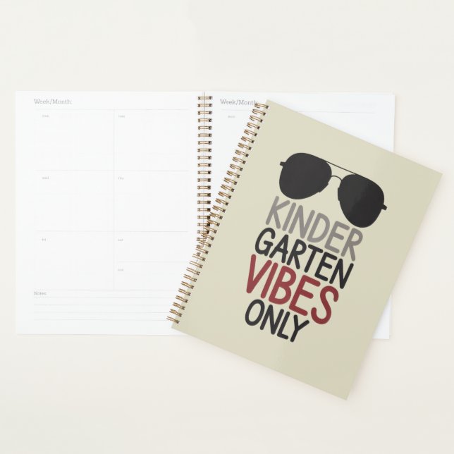 Kindergarten Vibes Only Back to School  Planner (Display)