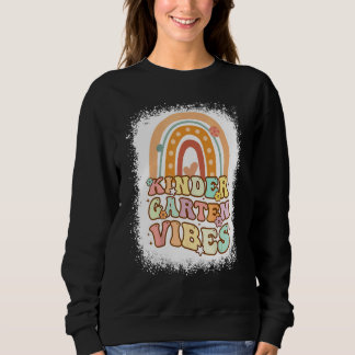 Kindergarten Vibes Rainbow Retro Teacher Back To S Sweatshirt