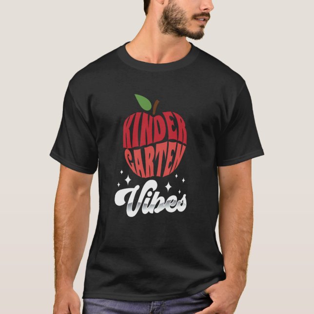 Kindergarten Vibes Sayings Kids Children Cute T-Shirt (Front)