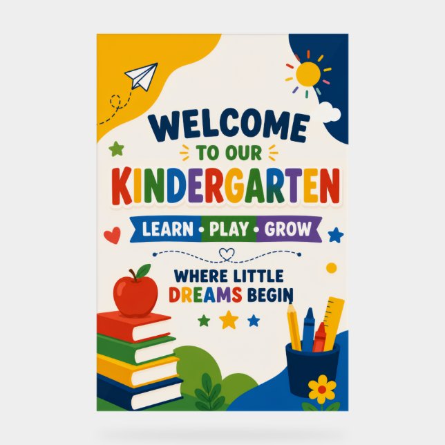 Kindergarten Welcome Poster (Front)