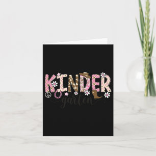 Kindergarten Western Cowgirl Teacher Back To Schoo Card