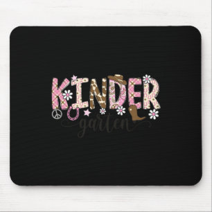 Kindergarten Western Cowgirl Teacher Back To Schoo Mouse Pad