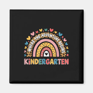 Kindergarten Where Adventure Begins Childrens Teac Magnet