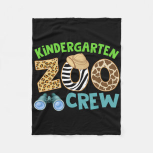 Kindergarten Zoo Crew Wild Animal Safari Back To S Fleece Blanket