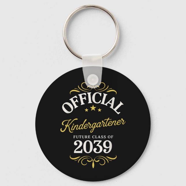 Kindergartener Future Cl of 2039 Back to School Key Ring (Front)