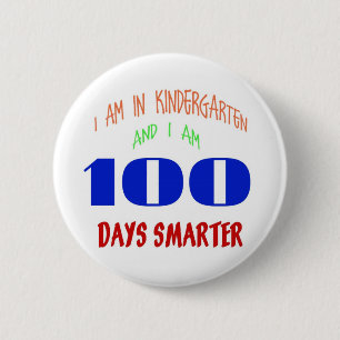 Kindergarteners 100 Day 6 Cm Round Badge