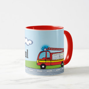 Kindertasse - Feuerwehr personalisierbare Mug