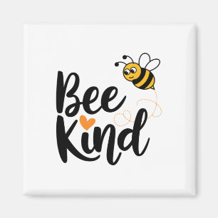 Kindess Quote With Orange Love bee Kind' S Sticker Magnet