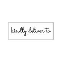 Kindly deliver to calligraphy rubber stamp