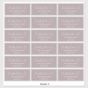 Kindly Deliver To Guest address stickers
