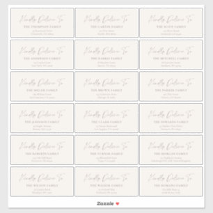 Kindly Deliver To Guest address stickers