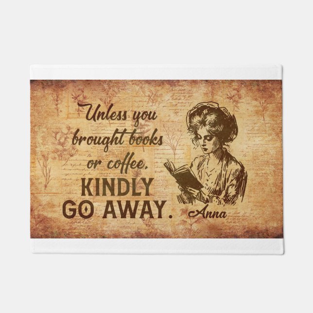 Kindly Go Away Doormat – Funny Welcome Mat | Non-S (Front)