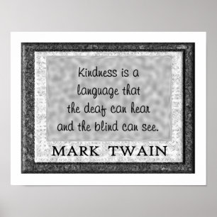 Kindness a language poster