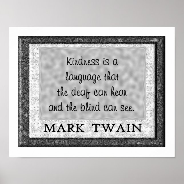 Kindness a language poster (Front)