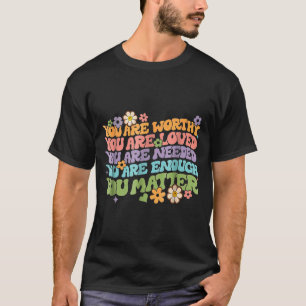 kindness be kind groovy mental health awareness T-Shirt