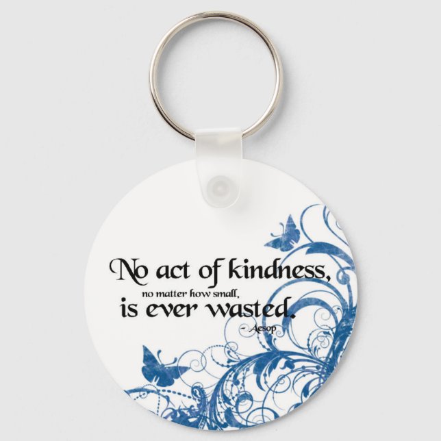 kindness butterfly swirl key ring (Front)