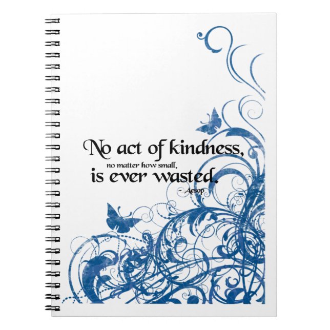 kindness butterfly swirl notebook (Front)