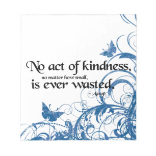 kindness butterfly swirl notepad