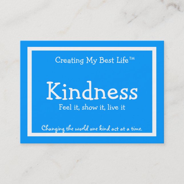 Kindness Card - Blue (Front)
