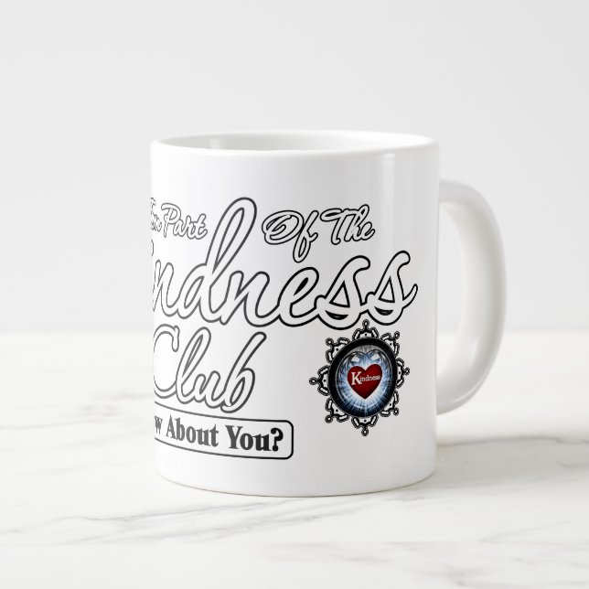 Kindness Club Large Coffee Mug (Front Right)