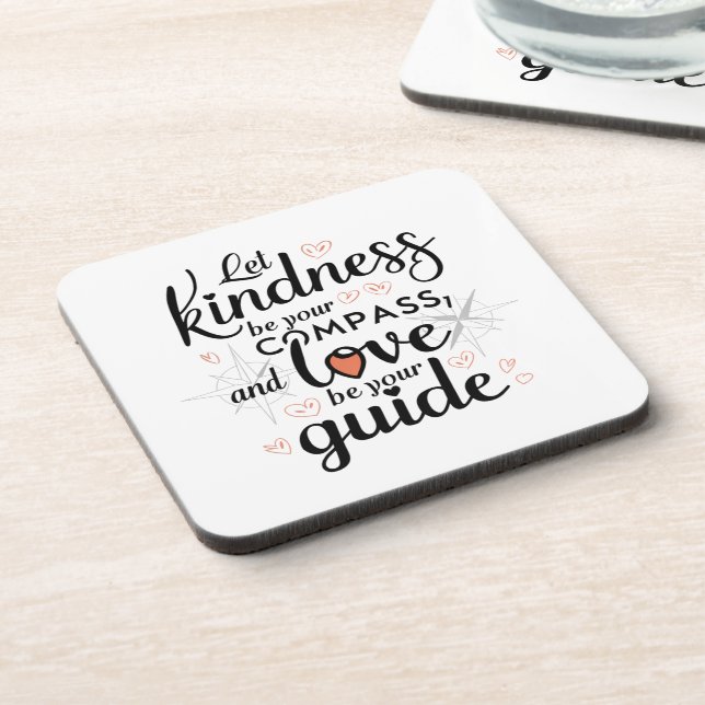 Kindness Compass Coaster (Left Side)