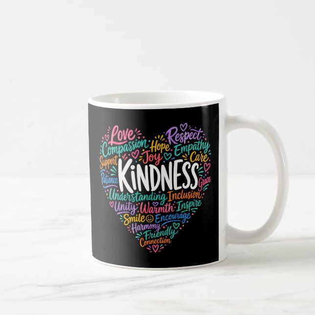 Kindness compassion empathy and respect coffee mug (Right)