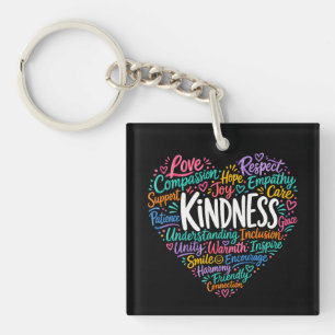 Kindness compassion empathy and respect key ring