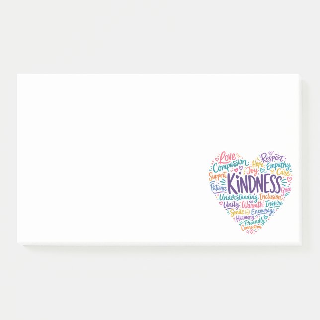 Kindness compassion empathy and respect post-it notes (Front)