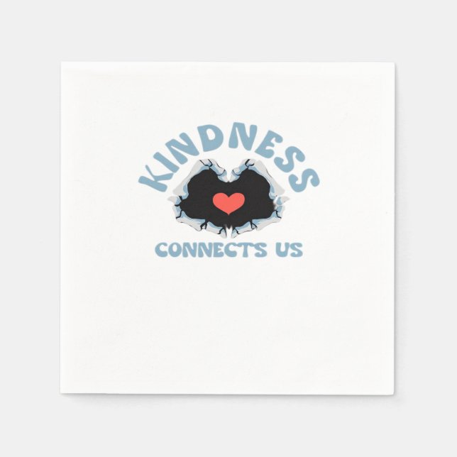 Kindness Connects Us Classic Napkin (Front)