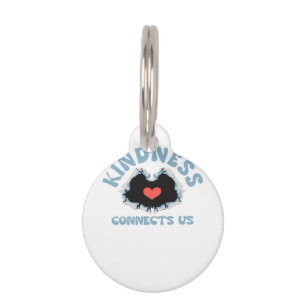 Kindness Connects Us Classic Style Pet Tag
