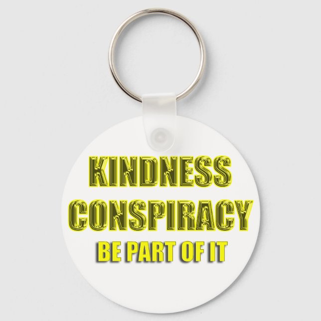 kindness conspiracy key ring (Front)