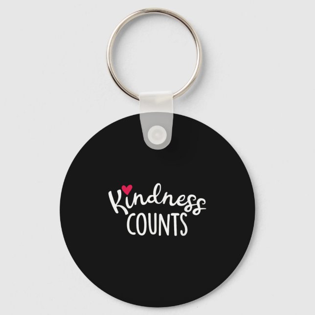 Kindness Counts Kind Quote  Key Ring (Front)