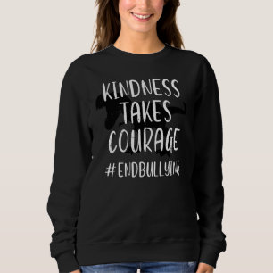 Kindness Courage Dino Kids Unity Day Orange Anti B Sweatshirt