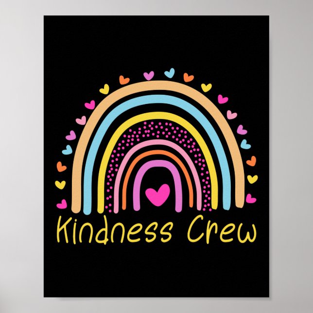 Kindness Crew Kindergarten Teacher Daycare Poster (Front)