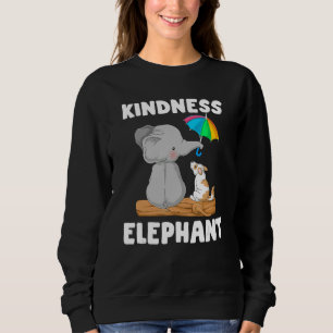Kindness elephant Unity Day  Orange Anti Bullying Sweatshirt
