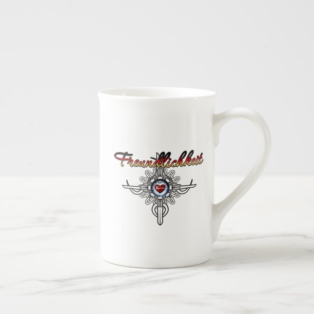 Kindness In German Colourized Version Bone China Mug (Right)