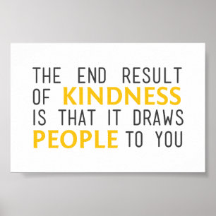 Kindness Inspirational Poster