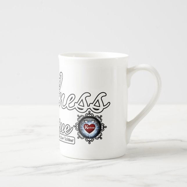 Kindness Is A Virtue Bone China Mug (Right)
