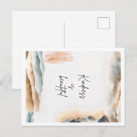 Kindness Is Beautiful Watercolor Mountain Poster