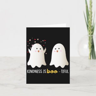Kindness Is Boo-tiful Teacher Cute Ghost Bootiful Card