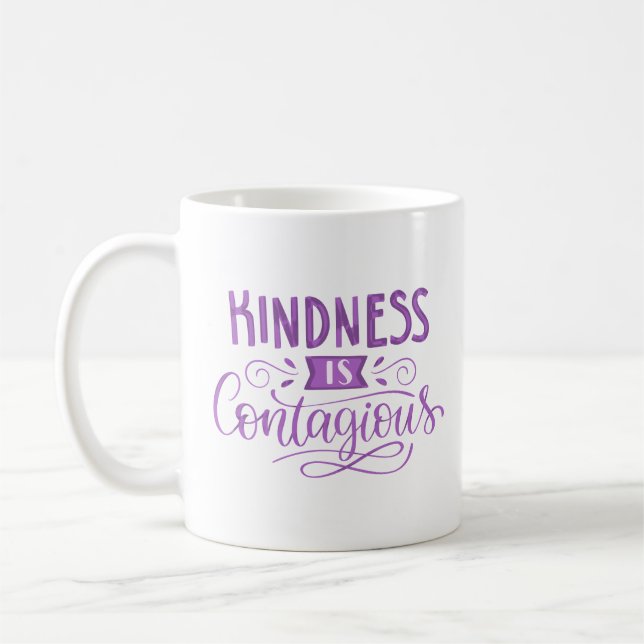 kindness is contagious coffee mug (Left)