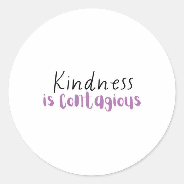 Kindness Is Contagious Sticker  (Front)
